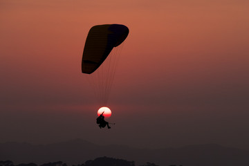 Paragliding at Bir
