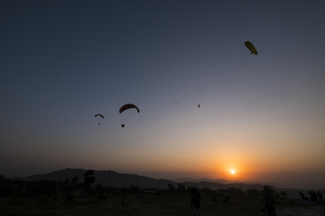 Paragliding at Bir
