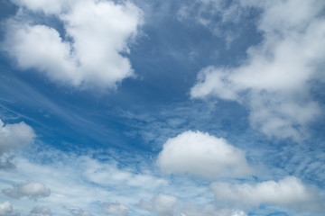 clouds on sky in the morning.