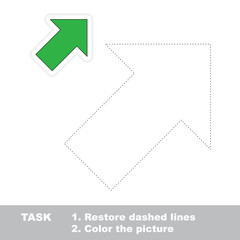 Vector trace educational game for preschool kids.