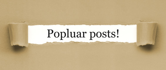 Popular Posts! / papier