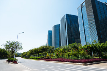 Urban modern architecture in a chinese city.