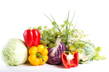 Composition with vegetables.
