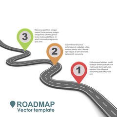 Abstract business roadmap infographic design. - 143031664