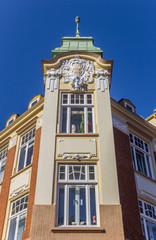 Historical decorated facade in the center of Stade