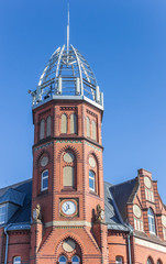 Old building at the week market in Stade