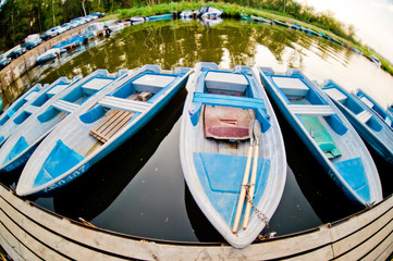 Fototapeta na wymiar Boat by the river