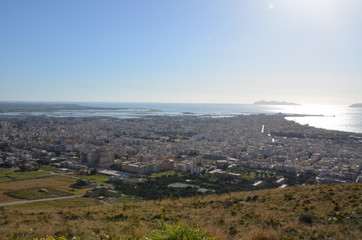 Trapani vista da Erice
