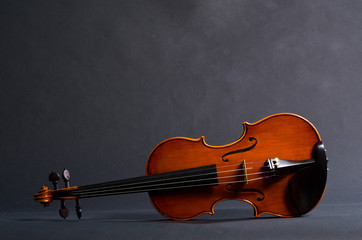 Fototapeta premium violin on black background