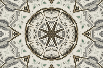 Fototapeta na wymiar Stack of dollars on white background