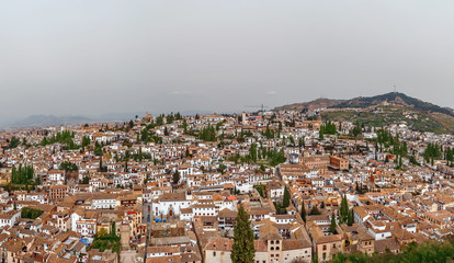Fototapeta na wymiar view of Granada city, Spain
