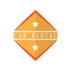 Obraz premium car rent logo with text space for your slogan / tagline, vector illustration