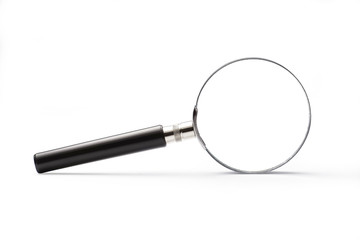 Magnifying Glass with clipping path isolated on white