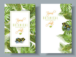 Tropical vertical banners © purplebird