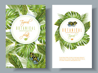 Tropical vertical banners © purplebird