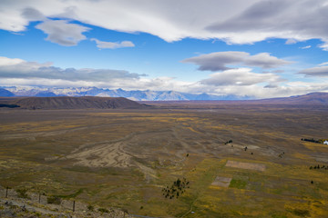 Landscape scenery of New Zealand during cloudy day.