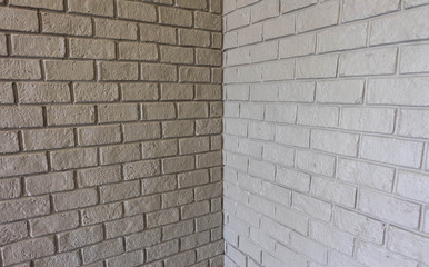 white brick on the wall texture or background