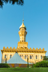 Lake Orta, Piedmont Italy 19 July 2016. Luxury interior of Hotel Villa Crespi at Orta San Giulio.