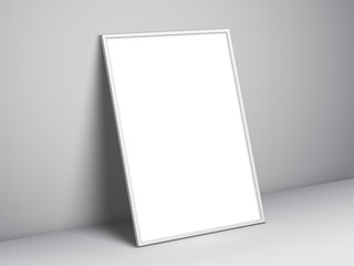 Blank White Poster Template