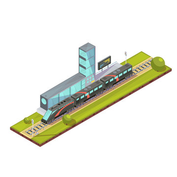 Suburban Train Terminal Composition