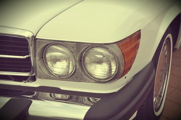 Headlight lamp vintage classic car - vintage effect style pictures