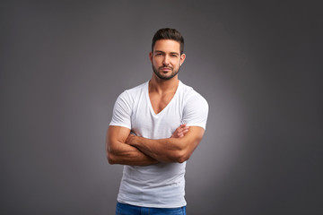 Confident young man	