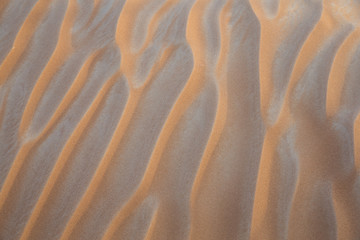 patterns of sand dunes in a desert near Dubai