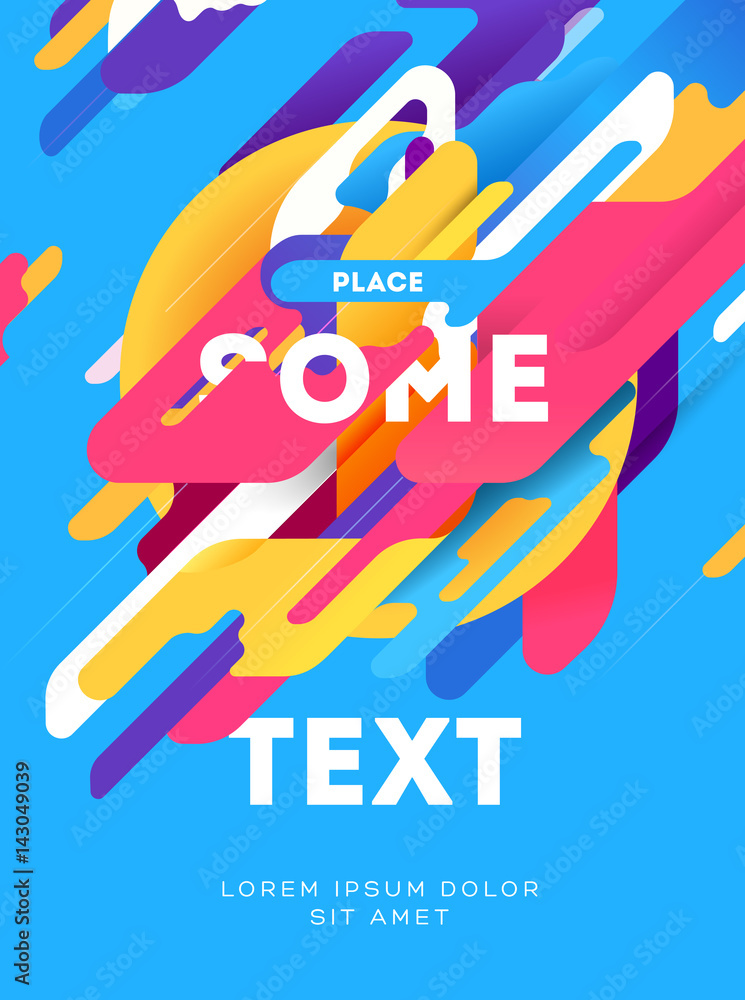 Poster flyer or poster minimalistic flat design. modern diagonal abstract background with geometric element
