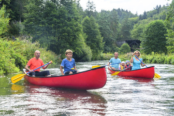 Kanu-Tour mit der Familie