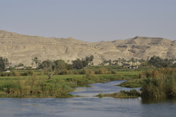 Nil-Landschaft zwischen Tell el Amarna und Al Minya