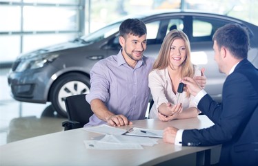 Car dealership.