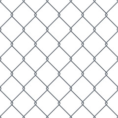 Fence made of metal wire.