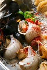 Korean-style sea snail cuisine recipe