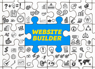 Website Builder / Puzzle mit Symbole