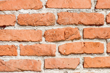Obraz premium Red Brick Wall Closeup