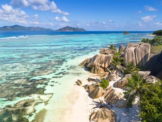 Photo sur Plexiglas Anse Source D'Agent, île de La Digue, Seychelles Anse source d`argent - Traumstrand auf La Digue