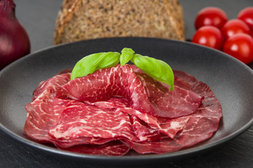 Luftgetrockneter Bresaola Rinderschinken