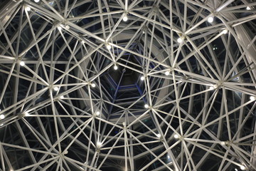 light structure set up in a rooftop of Wheelock Place, Singapore