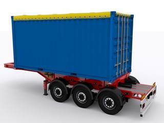 Container on Trailer