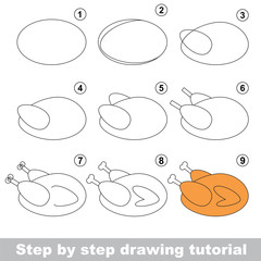Drawing tutorial for preschool children.