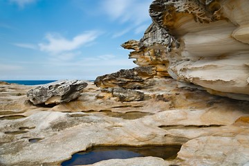 Coastal rock formations