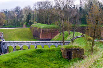 Fortification of 17th century in Maubeuge (France)