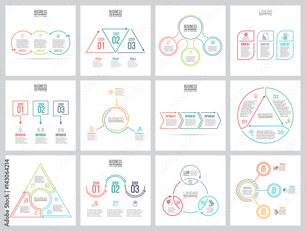 Poster business data visualization.