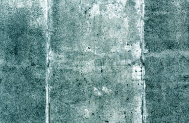 Cyan color grungy cement wall surface