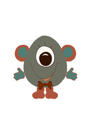  funny little eared monster boy