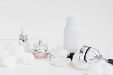 cosmetic tool and equipment background