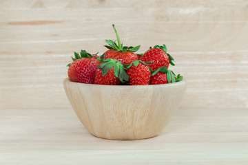 Ripe red strawberries
