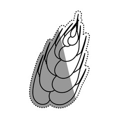 Wheat natural food vector illustration graphic design