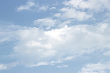 Clouds on blue sky