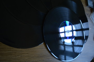 Discos e cds, música antiga.